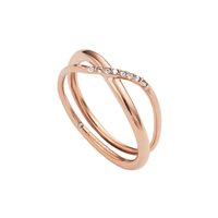 Anello Fossil Donna in Acciaio JF02255791505